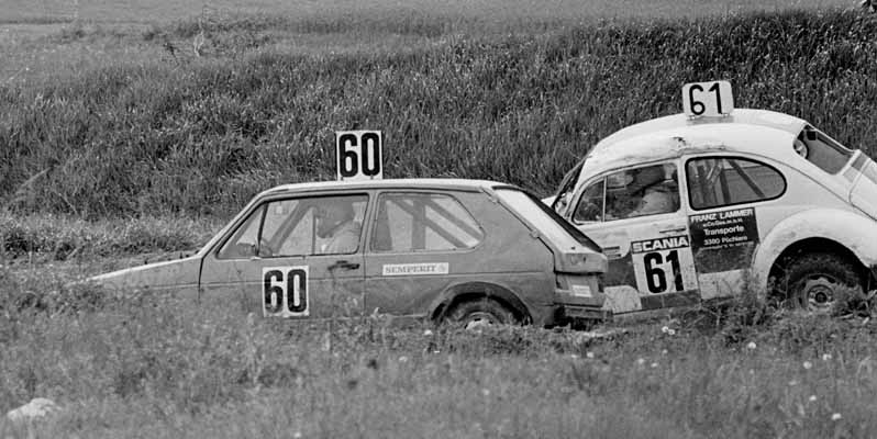 Gnter Liebig (60, VW Golf GTi), Hans Mistelbauer (61, VW Kfer)