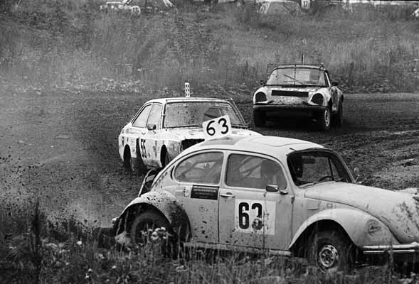 (63, VW Kfer), Heinrich Gruber (55, Ford Escort), Gerhard Gruber (58, Porsche 911)