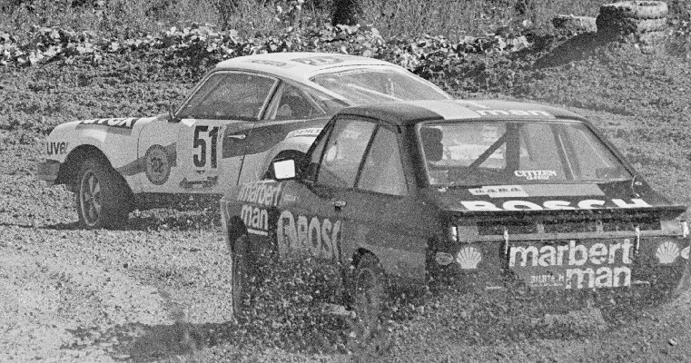 Georg Bierling (51, Porsche Carrera), Dieter Karl Anton (5, Ford Escort)