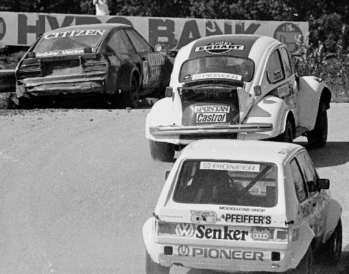 Georg Wasgott (7, Alfetta), Johannes Geist (VW Kfer), Herbert Breiteneder (VW Golf)