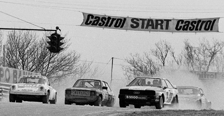 Rolf Nilsson (54, Porsche 911), Dieter Karl Anton (3, Ford Escort), Franz Wurz (10, Audi Quattro), Matti Alamki (73, Porsche)