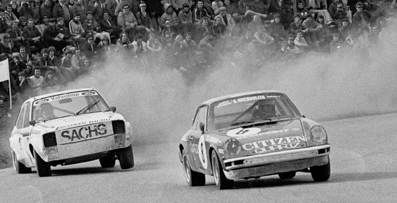 Gnther Spindler (8, Porsche), Martin Schnache (50, Ford Escort)