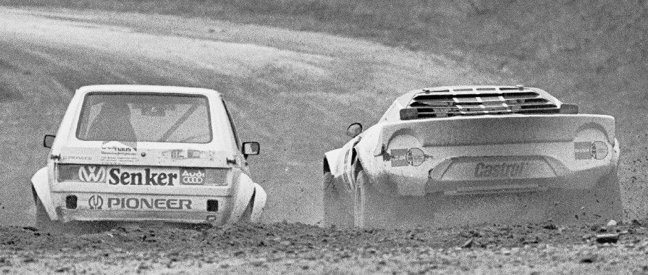 Rene Vontsina (10, Lancia Stratos), Herbert Breiteneder (3, VW Golf GTi)