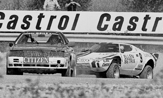 Walter Mayer (1, Audi Quattro), Andreas Bentza (9, Lancia Stratos)