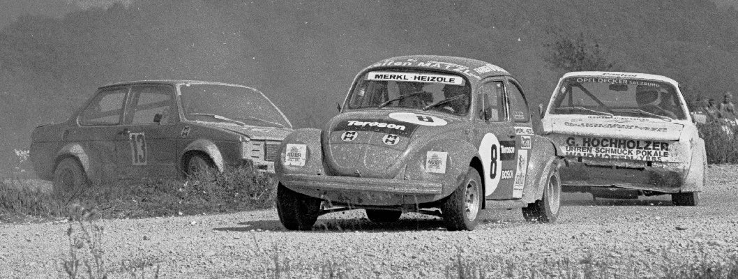 Roland Klose (8, VW Kfer), Friedrich Riegler (12, Opel Kadett), Raimund Tatzer (13, VW Jetta)