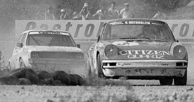 Gnther Spindler (3, Porsche 911), Herbert Breiteneder (4, VW Golf GTi)