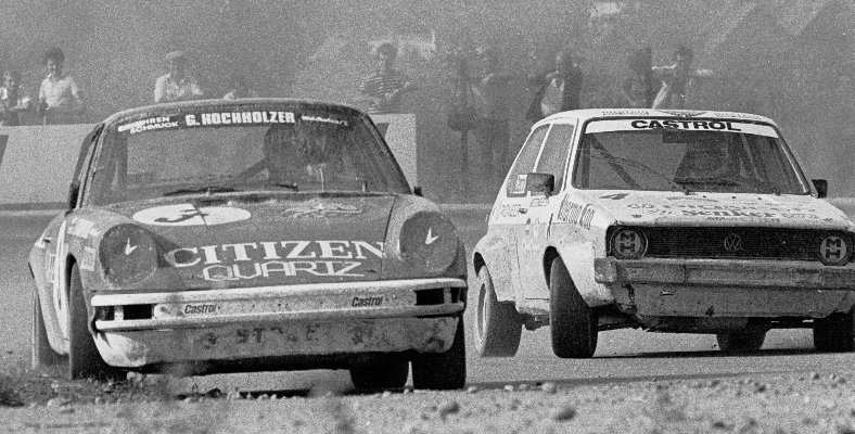 Gnther Spindler (3, Porsche), Herbert Breiteneder (4, VW Golf)