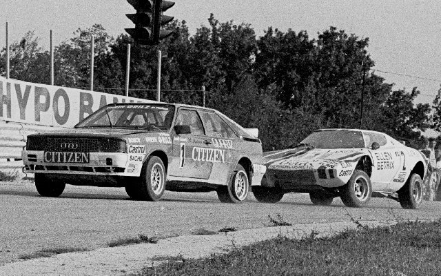 Walter Mayer (1, Audi Quattro), Andreas Bentza (2, Lancia Stratos)