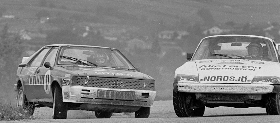 Gran Lun dgren (1, Porsche 011 SC), Rene Vontsina (11, Audi Quattro)