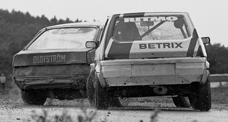 Bertil Persson (36, Volvo 343), Gabriele Husar (28, Ritmo Abarth) 