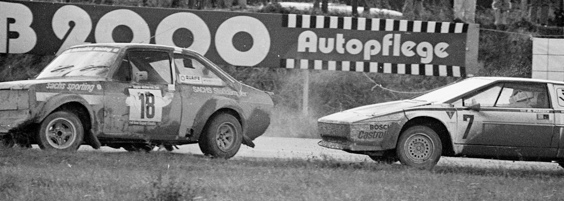 Wolfgang Wentzien (18, Ford Escort), Manfred Parisch (7, Lotus Esprit)  