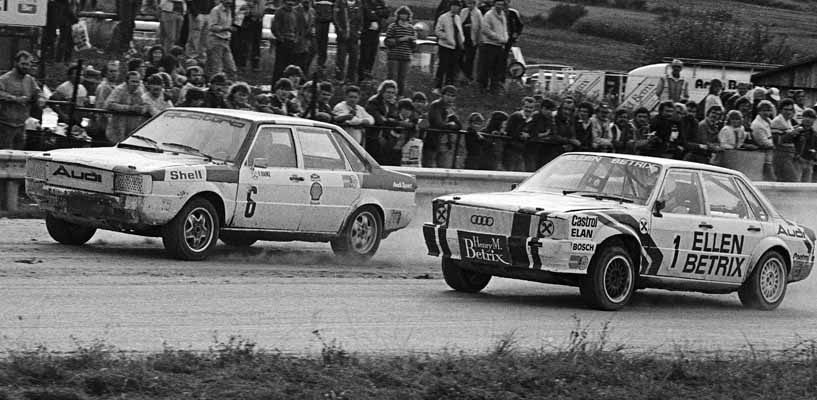 Friedrich Hainz (6, Audi 80 Quattro), Andreas Bentza (1, Audi 80 Quattro)