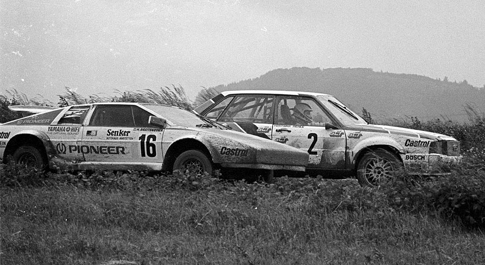Rene Vontsina (2, Audi 80 Quattro), Herbert Breiteneder (16, Lotus Esprit)