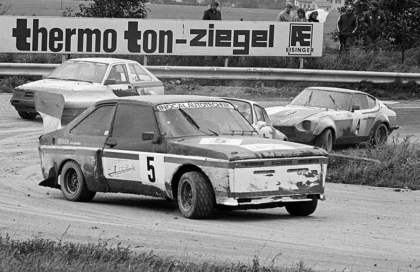 Ronald Irschik (5, Ford Escort), Rudolf Reiter (6, Porsche 911), Wolfgang Schrder (19, Nissan), Wilhelm Landl (4, Datsun 280 Z)