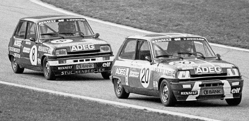 Renault 5 Rennen, Hans Pondorfer (20), Franz Stamminger (8)