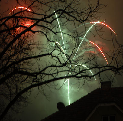 Foto vom 1. Jnner 2010 - Silvesterfeuerwerk in Deutsch Wagram