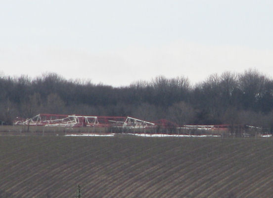 Foto vom 28. Februar 2010 - Reste vom Sender Bisamberg