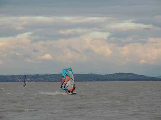 Foto vom 27. August 2012 - Surfer am Neusiedler See