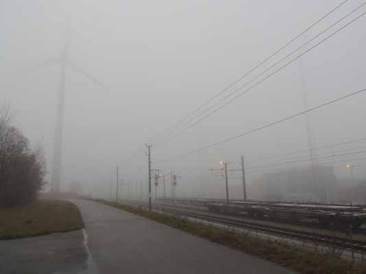 Foto vom 25. Dezember 2012 - Nebel