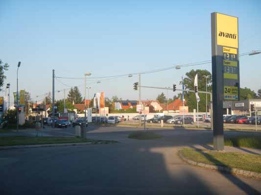 Foto vom 15.Mai 2013 - Tankstelle in der Leopoldauer Strae