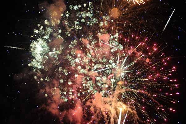 Foto vom 6.Juli 2013 - Feuerwerk