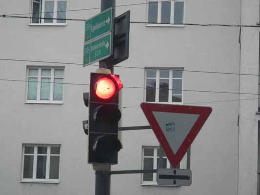 Foto vom 19.August 2013 - Verkehrsampel