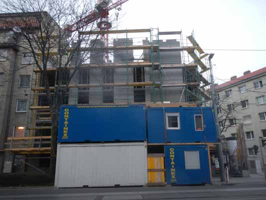 Foto vom 18.März 2014 - Baustelle Donaufelder Straße