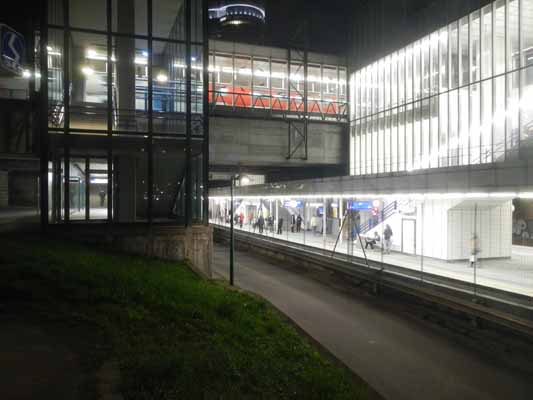 Foto vom 26.März 2014 - S-Bahnstation Handelskai