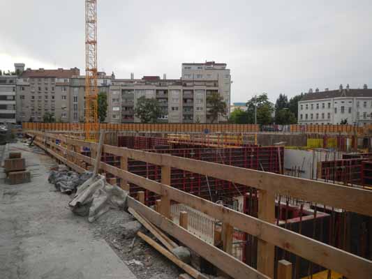 Foto vom 2.Juni 2014 - Baustelle Siegfriedgasse