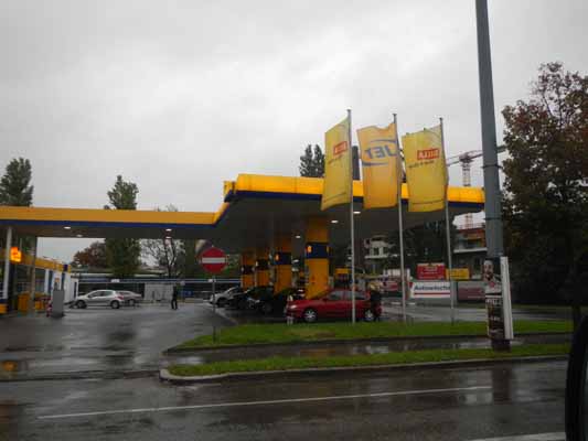 Foto vom 2.September 2014 - Jet Tankstelle Leopoldauer Strae