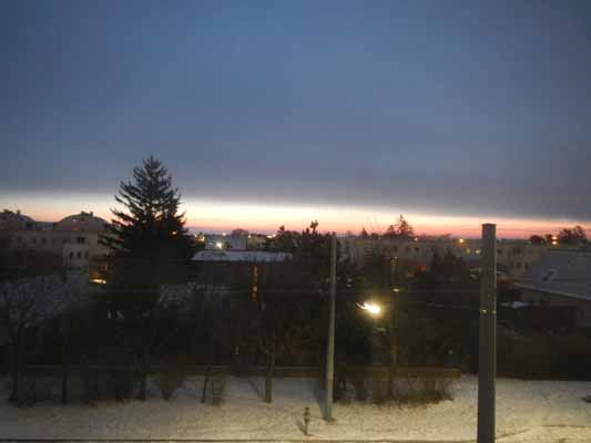 Foto vom 29.Dezember 2014 - Sonnenaufgang