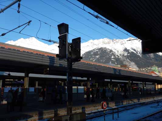 Foto vom 23. Jänner 2017 - Bahnhof Innsbruck