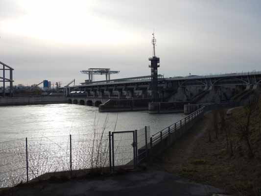 Foto vom 3. März 2017 - Kraftwerk Freudenau