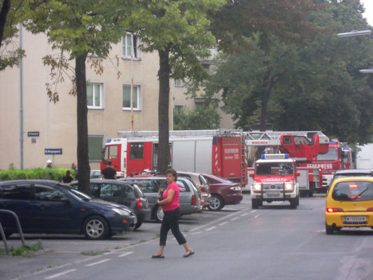 Foto vom 18. August 2010 - Feuerwehreinsatz in der Bessemerstrae