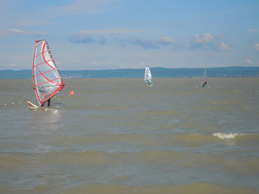 Foto vom 29. August 2010 - Windsurfer am Neusiedler See