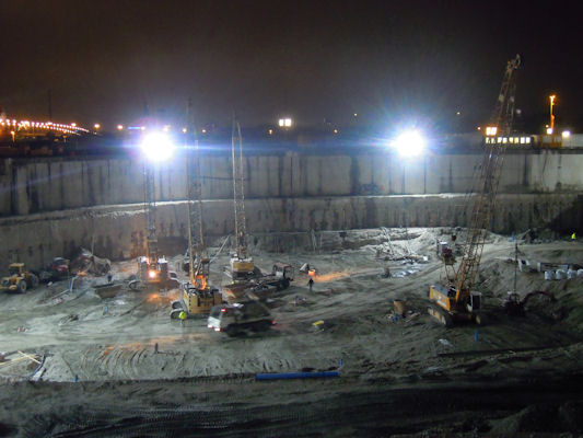 Foto vom 4. Oktober 2010 - Baustelle in Kaisermhlen (berplattung)