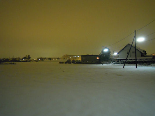 Foto vom 1. Dezember 2010 - nchtliche Winterlandschaft