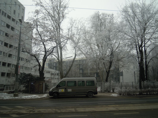 Foto vom 29. Jänner 2011 - Wohnhausanlage in der Donaufelder Straße