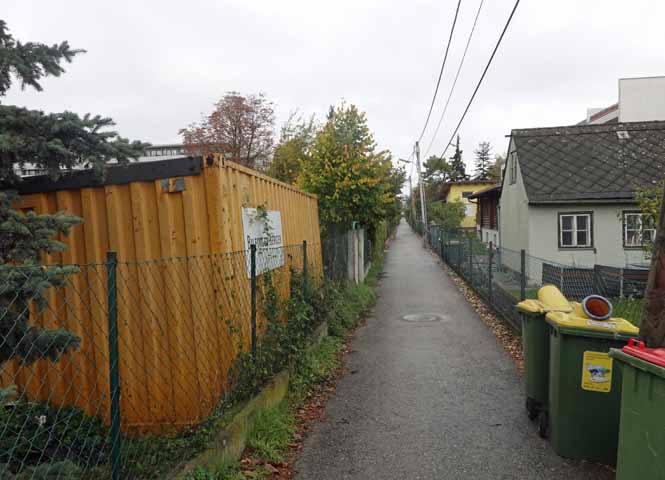 Weg zwischen Donaufelder Straße und Satzingerweg