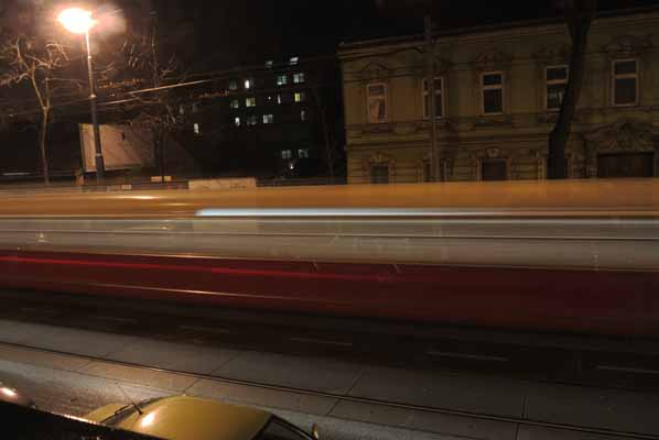 Foto vom 21. Dezember 2011 - fahrende Straenbahn